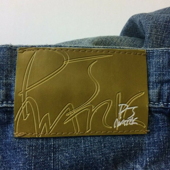 PJ Mark Men's Jean Shorts 38" Waist 13" Inseam Denim Medium Wash Faded Thighs - Picture 2 of 7